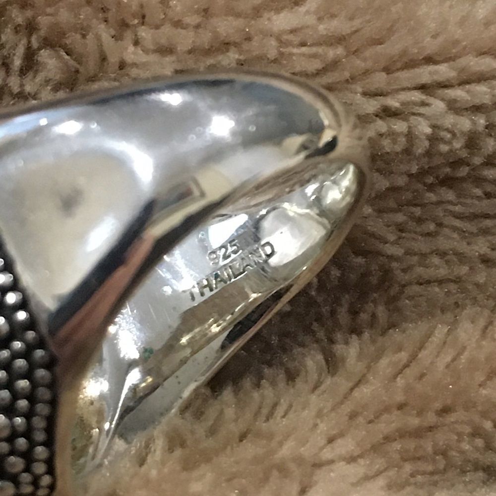 MICHAEL DAWKINS Starry Night Amethyst Sterling Silver 925 Ring Sz 8.75 - Picture 15 of 17